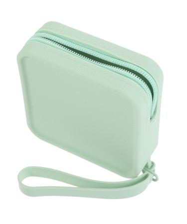 Solustrious storage bags for menstruation packs made of silicone (oceang green) cosmetic bag walleting Prochen for girls in teenage -age bags for women's bandages form tampon