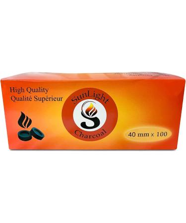 Charcoal Tablets for Incense - Quick Light Coal Disks 40mm Rolls - Slow Burn Briquettes - Instant Lighting (100 Pack) - Buy Online on GoSupps.com