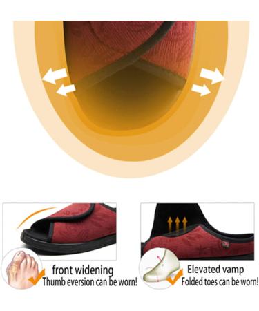 LEEWEE Extra Wide Diabetic Arthritis Edema Shoes - Adjustable Closures, Lightweight Walking Shoes for Swollen Feet - White Size 35 - Buy Online on GoSupps.com