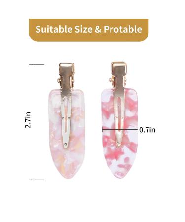 Women's No Bend Pink Hair Clips - Styling & Makeup Barrettes for Fashionable Looks - Buy Online on GoSupps.com