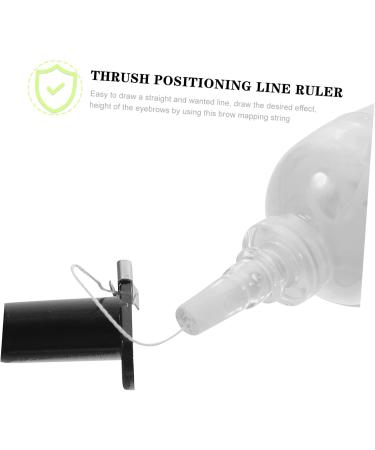 Housoutil Eyebrow Line String Ink Line Box Ink Line Ruler Brows Makeup Vial Eyebrow Drawing Draw a Line Auxiliary Tool 6.5x2.6cm White - Buy Online on GoSupps.com