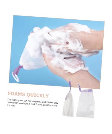 Shower Net Bag - Exfoliating Soap Foam Pouch | Handmade Bath Tool for Deep Cleansing | 13x12cm - Buy Online on GoSupps.com