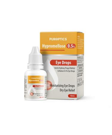 Puroptics Hypromellose 0.5% Eye Drops for Dry Eyes - Itchy Eye Drops Treatment to Refresh and Relieve Tired & Dry Eyes | Lubricating Eye Drops for Irritated Itchy Dry Eyes