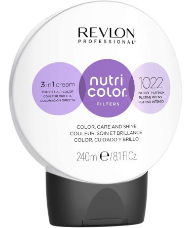 Nutri Color Filters-Toning Filters 1022 Intensive Platin 240 ml nourishing color mask with Insta-PIC-Technology tint mask for color refreshment neutralization of yellow tinge 1022 Intensive platinum 240 ml (1 Pack) - Buy Online on GoSupps.com