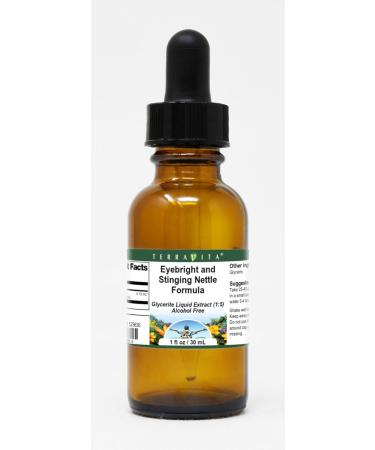 Terravita Eyebright & Stinging Nettle Glycerite Extract (1 oz) - No Flavor - Herbal Supplement for Eye Health & Wellness - International Shipping Available - Buy Online on GoSupps.com