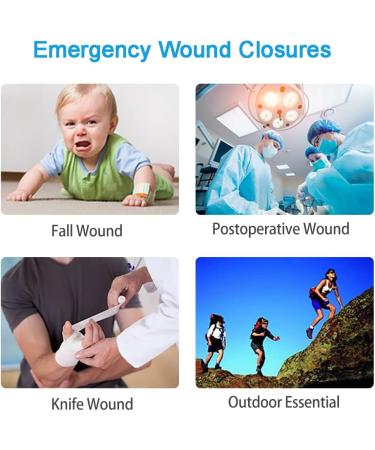 Longmed Emergency Wound Closures - Butterfly Adhesive Bandages - 3 Pieces - Buy Online on GoSupps.com