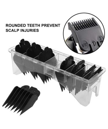 8pcs Professional Hair Clip Comb Guide Set | Hair Clipper Accessories for Salon Hairstyling | Limit Combs for Hairdressing - Buy Online on GoSupps.com