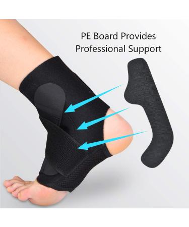 Health Gear Ankle Support Brace | Adjustable Ankle Wrap for Injury Recovery & Achilles Tendonitis | Breathable Nylon Super Elastic Sleeve - Buy Internationally - Buy Online on GoSupps.com
