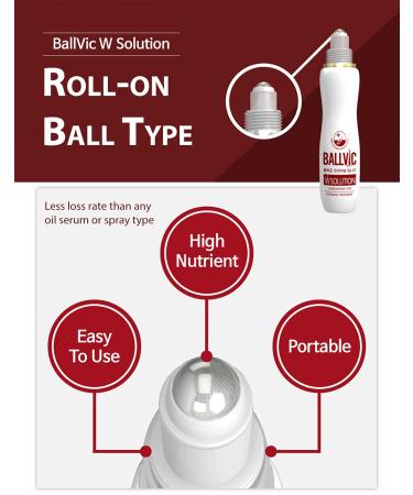 BallVic W Solution Scalp Care Serum with Biotin & Caffeine - Hair Regrowth Treatment for Women - Roll-On Thinning Hair Loss Remedy - 50g - Buy Online on GoSupps.com