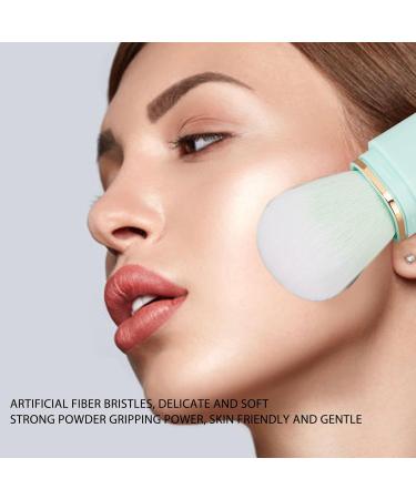 Portable Makeup Brush Ergonomic Strong Grip Odorless Retractable Powder Brush with Two Heads Anti-deformation for Home Use (Blue) - Buy Online on GoSupps.com