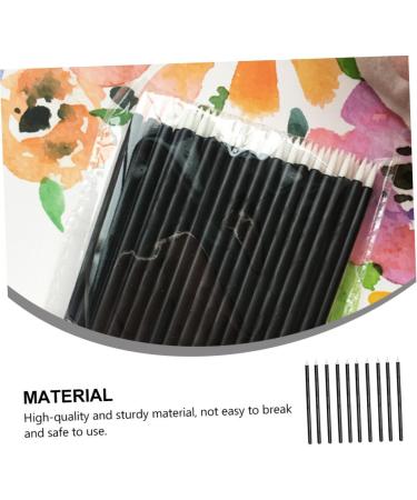 Angoily 100pcs Applicator Makeup Sticks Practical Eyeliner Head Fiber Brush Disposable Black Stickblack Eye 1 count (Pack of 1) Black - Buy Online on GoSupps.com