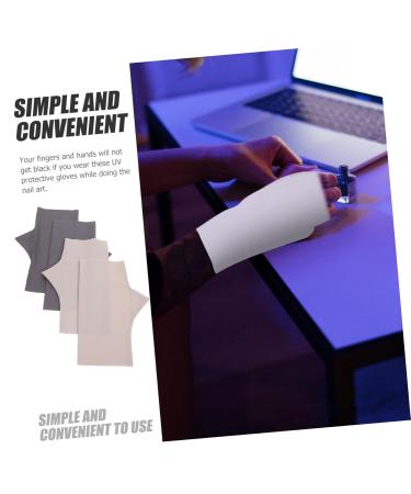 FOMIYES 2 Pairs Pink Gloves Nail Art Anti-uv Gloves Nail Uv Protection Gloves for Women Manicure Uv Gloves Uv Protection Gloves for Manicure Women Gloves Gel Thin Section Women's Nylon - Buy Online on GoSupps.com