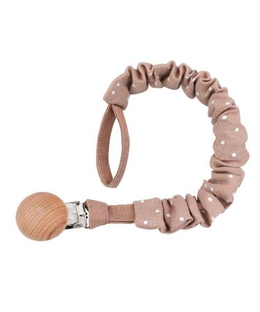 Handmade Baby Pacifier Chain | Teething Clips & Beech Wood Toy for Newborns | Soft Cotton Chewable Pacifiers - M48 - Buy Online on GoSupps.com