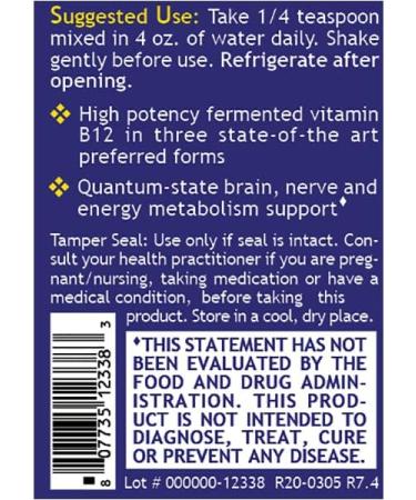 Quantum B12 Qultured 2 FL Oz (54 mL) - Quantum Nutrition Labs - Buy Online on GoSupps.com