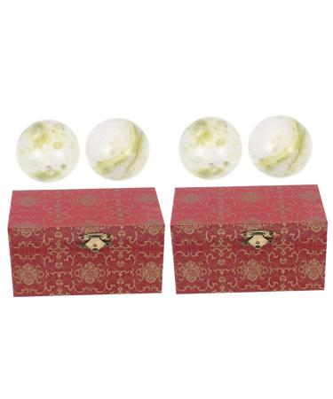 Ultechnovo 2 sentences Gymnasium ball massage ball Hand exercise balls fitness balls for the hand gifts The gift chinese balls for the hands handballs for stress relief.