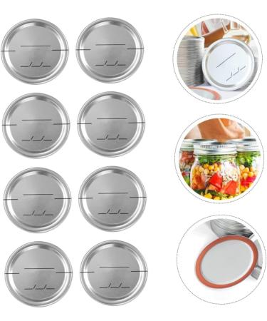 POPETPOP 120 Pcs Mason Jar Lids Mason Can Metal Lids Drinking Lids Tool CD Mason Jar Supplies Tin Mason Jar Disc Mason Jar Sealed Tool Mason Jars Date Discs Caps With Cover Garlic Tinplate Silverx4pcs 8.6X8.6X0.2CMx4pcs - Buy Online on GoSupps.com
