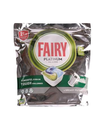 Fairy Platinum All in One Dishwasher Tablets 75 Tablets 1