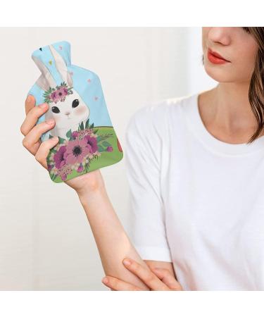 Rabbit Hot Water Bottle with Plush Cover | Cozy Hand Warmer for Adults & Kids | 26.5x15.3cm - International Shipping Available - Buy Online on GoSupps.com
