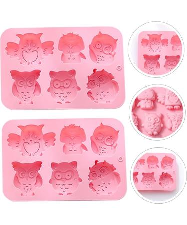 MAGICLULU 10 Pcs Baking Cake Mold Chocolate Mold Candy Chocolate Owl Soap Molds Silicone Mold Silicone Soap Animal Cookie Silicone Baking Mold Owl Candy Molds to Bake Silica Gel Tool 19.9x13.8cmx5pcs Pinkx5pcs - Buy Online on GoSupps.com