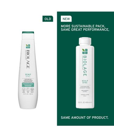 Biolage Scalp Sync Anti-Dandruff Shampoo Controls the Appearance of Flakes & Relieves Scalp Irritation 13.5 Fl Oz - Buy Online on GoSupps.com