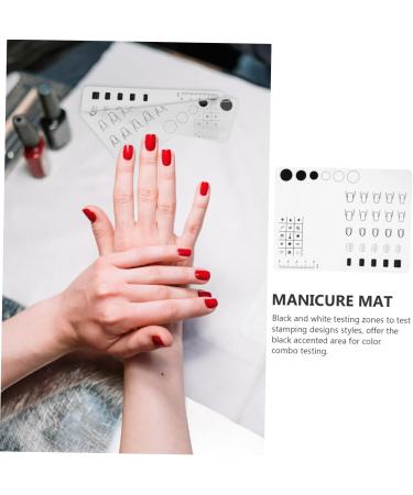 Housoutil 1pc Silicone Manicure Pad Silica Gel Tool Kit White Printing - Buy Online on GoSupps.com