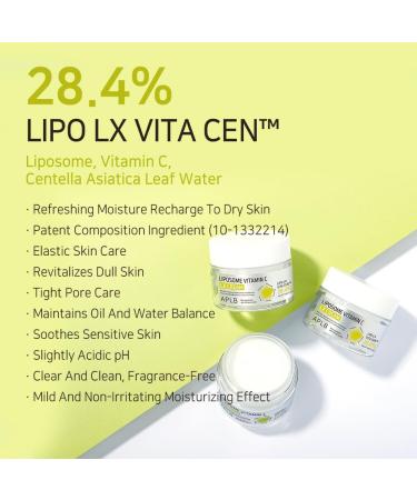 APLB Liposome Vitamin C LX Cream | LIPO LX VITA CEN 28.4% 1.86 FL.OZ/Korean Skincare Efficient absorption Dark spots Elasticity Care Revitalize for gentle and improve skin texture - Buy Online on GoSupps.com