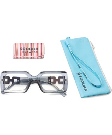 SOOLALA The Reading Glasses Company Blue Light Blocking Womens Reading Glasses Gray 1.5 x - Buy Online on GoSupps.com