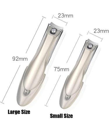 UNbit Nail Clipper 1PC Portable Anti-Splash Nail Clipper Multi-Size Stainless Steel Fingernail Nipper Cutters Manicure Heavy Nail Trimming Tool(Color:A) - Buy Online on GoSupps.com
