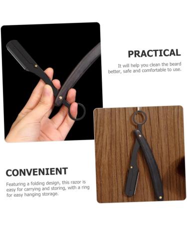 Buy Minkissy BartSalon Razor - Professional Foldable Hairdresser Tool for Men | Rustproof Stainless Steel & Wood Design - Buy Online on GoSupps.com