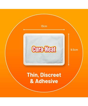 Cura-Heat Back and Shoulder Pain Heat Patch | 10 Patches | Targeted Pain Relief | Pain Relief up to 24h | Penetrating Heat Action - Buy Online on GoSupps.com