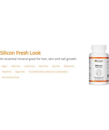Orange Naturals Silicon + Biotin Fresh Look 30 V-Caps Enhanced Formula for Vibrant Appearance Hair & Nail Strength Essential Silica & Biotin Complex - Supportive Joint Health Supplement - Buy Online on GoSupps.com