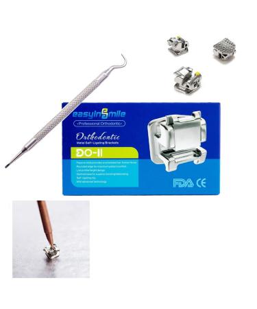 Dental Orthodontic Self-Ligating Metal Brackets - ROTH 022 3 with Hooks | Premium Passive Dental Metal Braces for Global Shipping - Buy Online on GoSupps.com