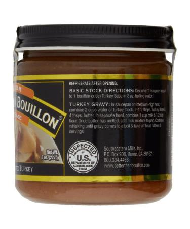 Better Than Bouillon Premium Turkey Base - Roasted Turkey Flavor - 38 Servings (8 oz Jar, Pack of 4) - Buy Online on GoSupps.com