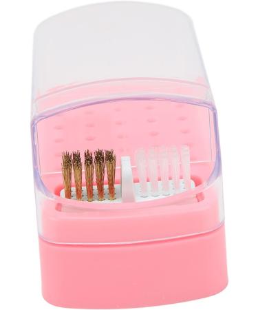 Nail Drill Bits Cleaning Brush Holder 30 Holes Space Saving Dust Proof Nail Drill Bit Holder for Nail Salon for Nail Technician (Roseate) - Buy Online on GoSupps.com