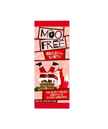 Moo Free Moo Free Pack of 5 Natural Milk Chocolate Santa Claus Christmas Chocolates 32g