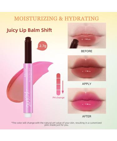 Juicy Lip Plumper Gloss - Hydrating Color Changing Melting Balm | Nourishing Vegan Lip Care (#6 Grape - Buy Online on GoSupps.com