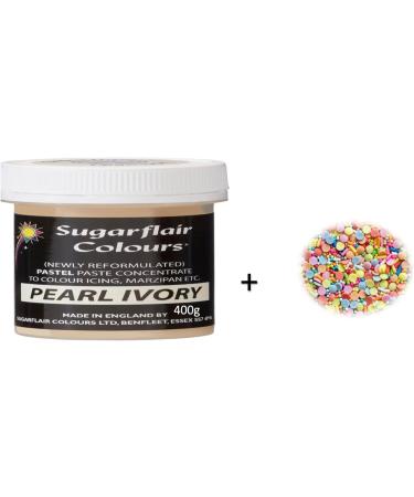 Art of Cake Concentrated Food Colouring 400g + Sprinkle 15g (Pearl Ivory) - Buy Online on GoSupps.com