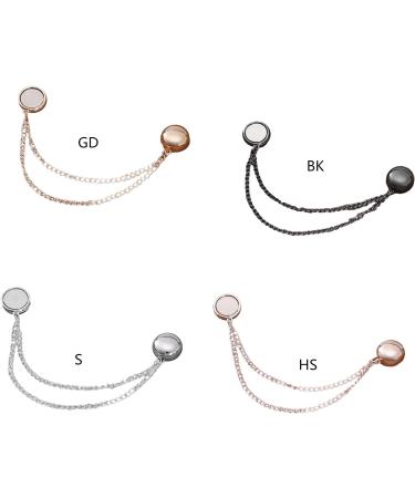 amangul Magnetic Round Scarf Buckle Long Chain Shawl Magnetic Snap Multifunctional Scarf Buckle Lightweight Wrist Tie Snap(Black) - Buy Online on GoSupps.com