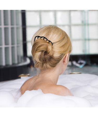 6-Piece Metal Hair Comb Clips for Updo Bun - Black Hair Accessories for Women - Buy Online on GoSupps.com