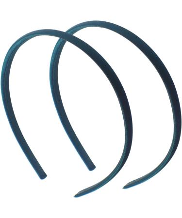 Topkids Accessories 2x Thin Satin Hair Bands Headbands Alice Bands Girls Women Kids Hairband Head Band Adult Party Bag Fillers Bridesmaid Festival 1cm 0.4" (Bottle Green) - Buy Online on GoSupps.com