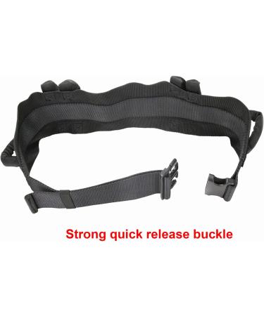 LAMBOX Gait Belt-Transfer Belt with 7 Soft Black Handles and Plastic Release Buckle - Medical Nursing Safety Gait Assist Device for Elderly and Seniors - Buy Online on GoSupps.com