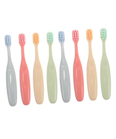 Tovinanna 8st massage toothbrush manual with soft bristle toothbrush childrens toothbrush guest room cleaning brush teeth of course manual oral care