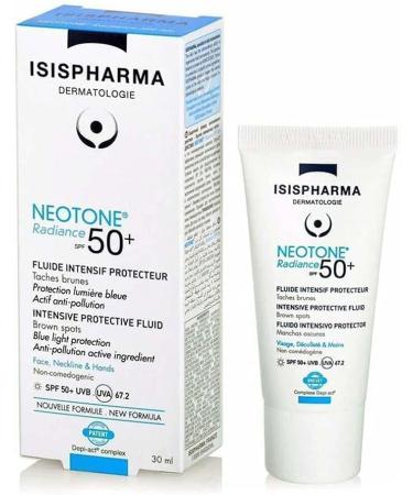 ISISPHARMA NEOTONE RADIANCE SPF 50+ - Spf Moisturizer Face - UV UVB and Blue Light Protection - Spf 50 sunscreen for Sensitive Skin - Anti Dark Spot - Made in France - Buy Online on GoSupps.com