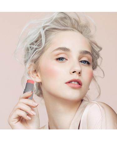 Cheek Stick Facial Makeup Double Headed Blusher Wand with Sponge Tip | Natural Looking Cheek Stick for Ladies of All Skin Tones Lips & Cheeks Makeup for Women Pochy Puff Puff - Buy Online on GoSupps.com