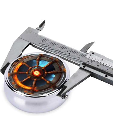 Yin Yang Shield Round Pill Box - 3 Compartment Portable Travel Organizer | Black Pill Box for Traveling - Buy Online on GoSupps.com