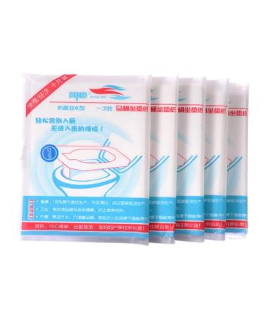 Bathroom Decor - 10pcs Toilet Seat Covers Paper Travel Biodegradable Disposable Sanitary