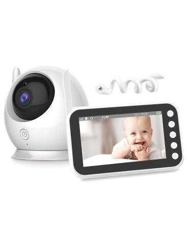 MYPIN Baby Monitor 4.3'' LCD Display Wireless Video Baby Monitor with Camera and Night Vision Two Way Audio VOX Mode& Temperature Alert nooie Baby Monitor Baby Car Camera HS0329