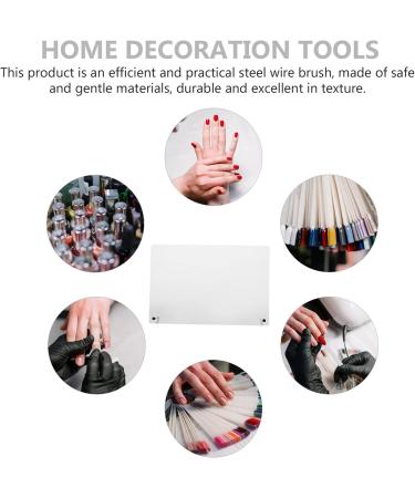 1 Set Nail Display Board Nail Practice Design Rack Nail Sample Stand Sample Display Rack Transparent Display Rack Nail Showing Holder Stainless Steel Bracket Acrylic Display Bar - Buy Online on GoSupps.com