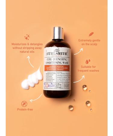 CURLSMITH Curl Quenching Conditioning Wash 12oz - Hydrating Formula for Curly Hair - Buy Online on GoSupps.com