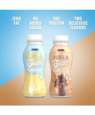 Weider Low Carb Protein Shake - Ready to Drink 30g Vanilla Whey + Casein Pack of 6 (6x330ml) - International Shipping Available - Buy Online on GoSupps.com